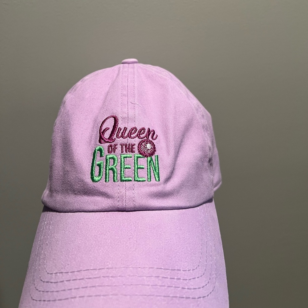 Queen of the green golf hat